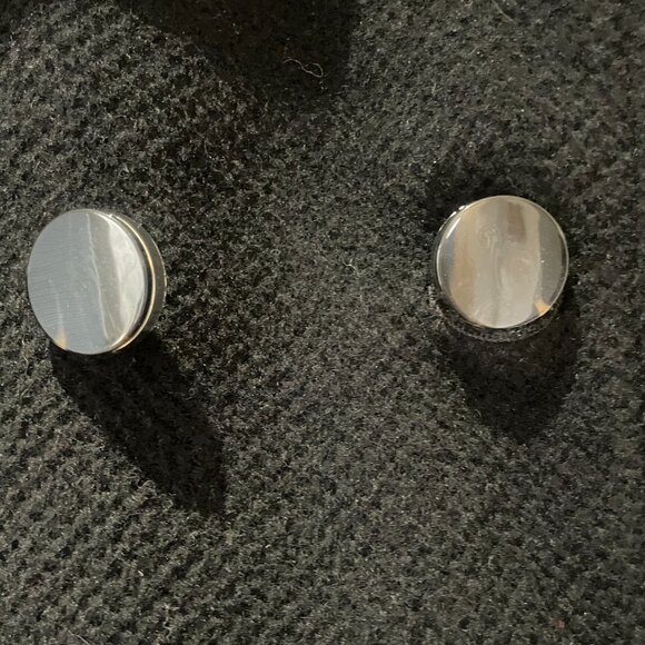 Talbots Black wool and rabbit hair coat with black buttons, fully lined. Size 12 - Picture 7 of 9